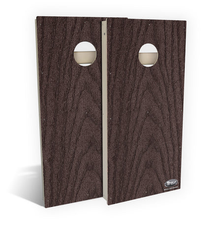 Trex® Cornhole Woodland Brown All-Weather Cornhole Board Set (includes 8 all-weather bags)